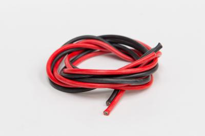 529 SOFT SILICONE 13AWG WIRE,10'RED,10'BLACK