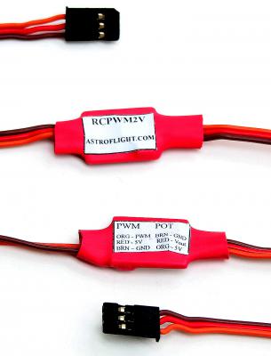 RCPWM2V PWM TO VOLTAGE SIGNAL CONVERTER